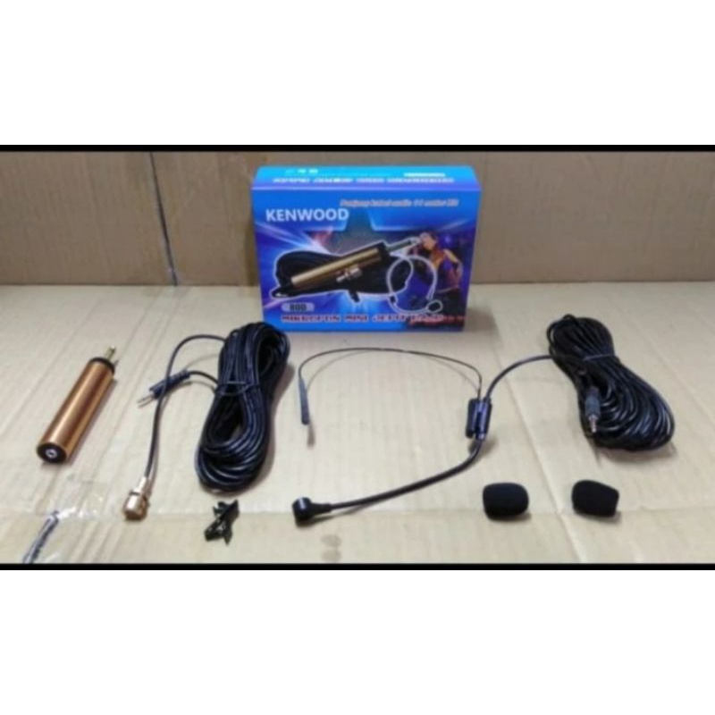Mic Bando Mic Jepit Condenser, kabel 11 meter Kenwood KW-80D