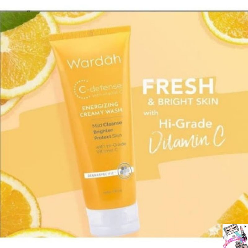 ☃Cutezz_Ching1☃Wardah C Defense Energizing Creamy Wash 60ml