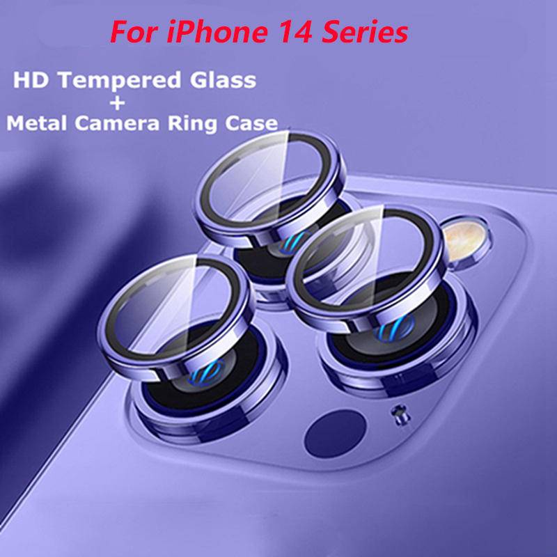 Pelindung Lensa Kamera Bahan Metal Untuk iPhone 14 Pro Max 14 Plus 14pro