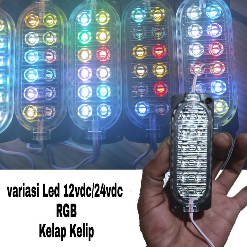 Led Variasi 12 titik Led RGB  12v/24v