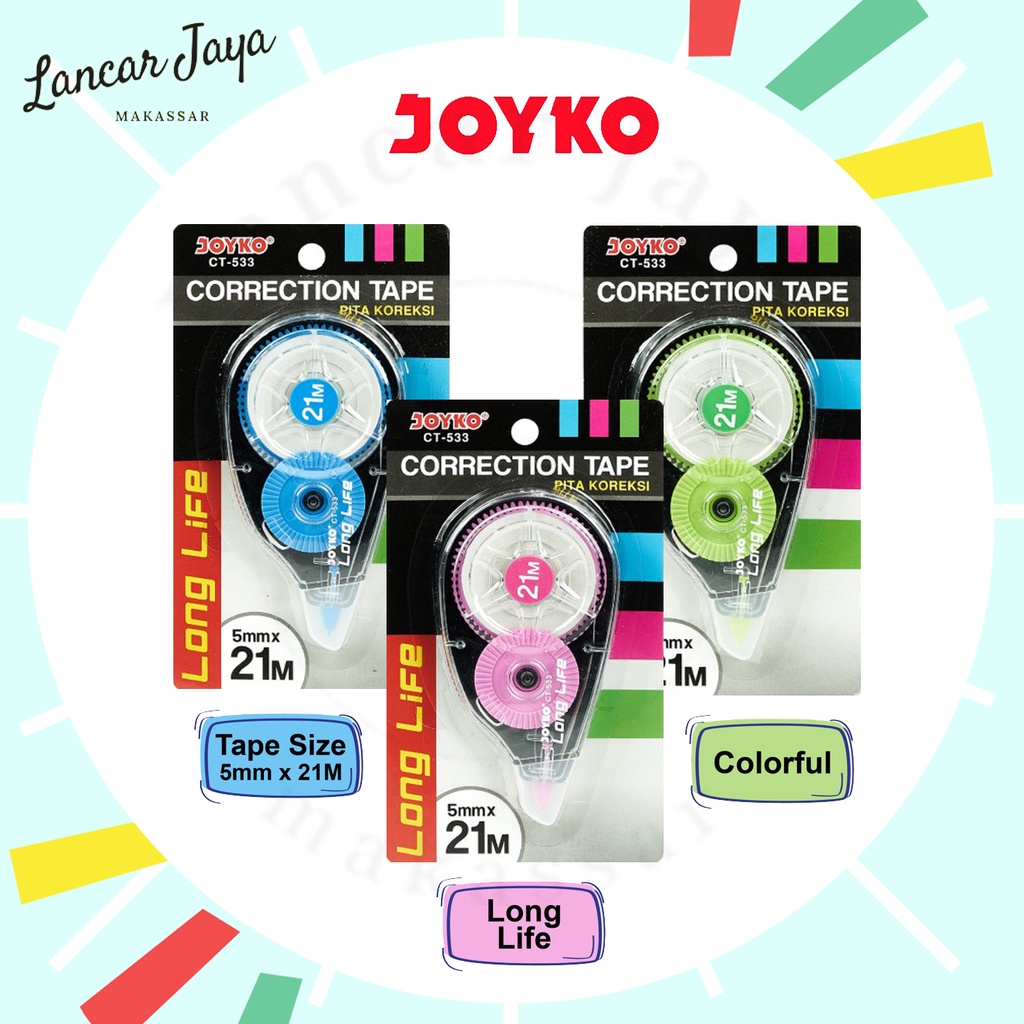 

Pita Koreksi Correction Tape Joyko CT-533