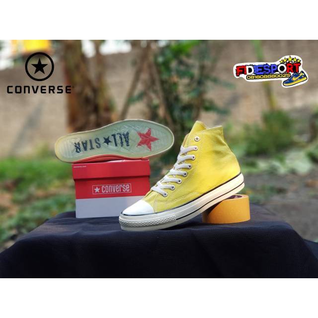 Converse Allstar 70s Premium Yellow High Sol Bening Made In Vietnam