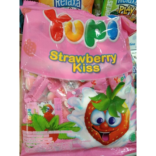 

Yupi Strawberry Kiss pack 120gr