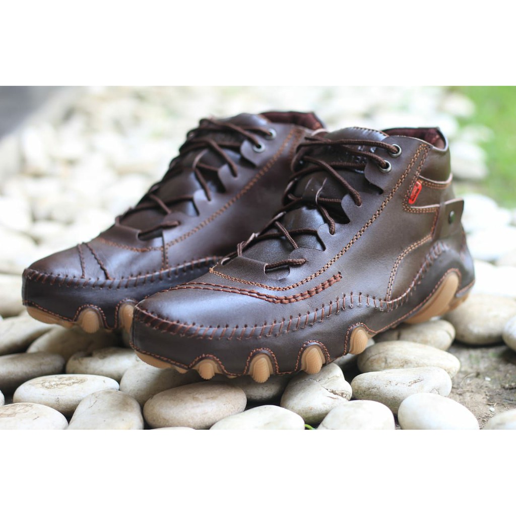 Sepatu Boots Pria Kulit Asli BLACKMASTER STAM ORIGINAL Handmade Bandung