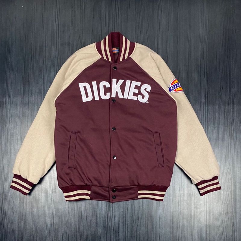 JAKET BOMBER VARSITY DICKIES HIGH QUALITY CASUAL HYPE FASHION PRIA