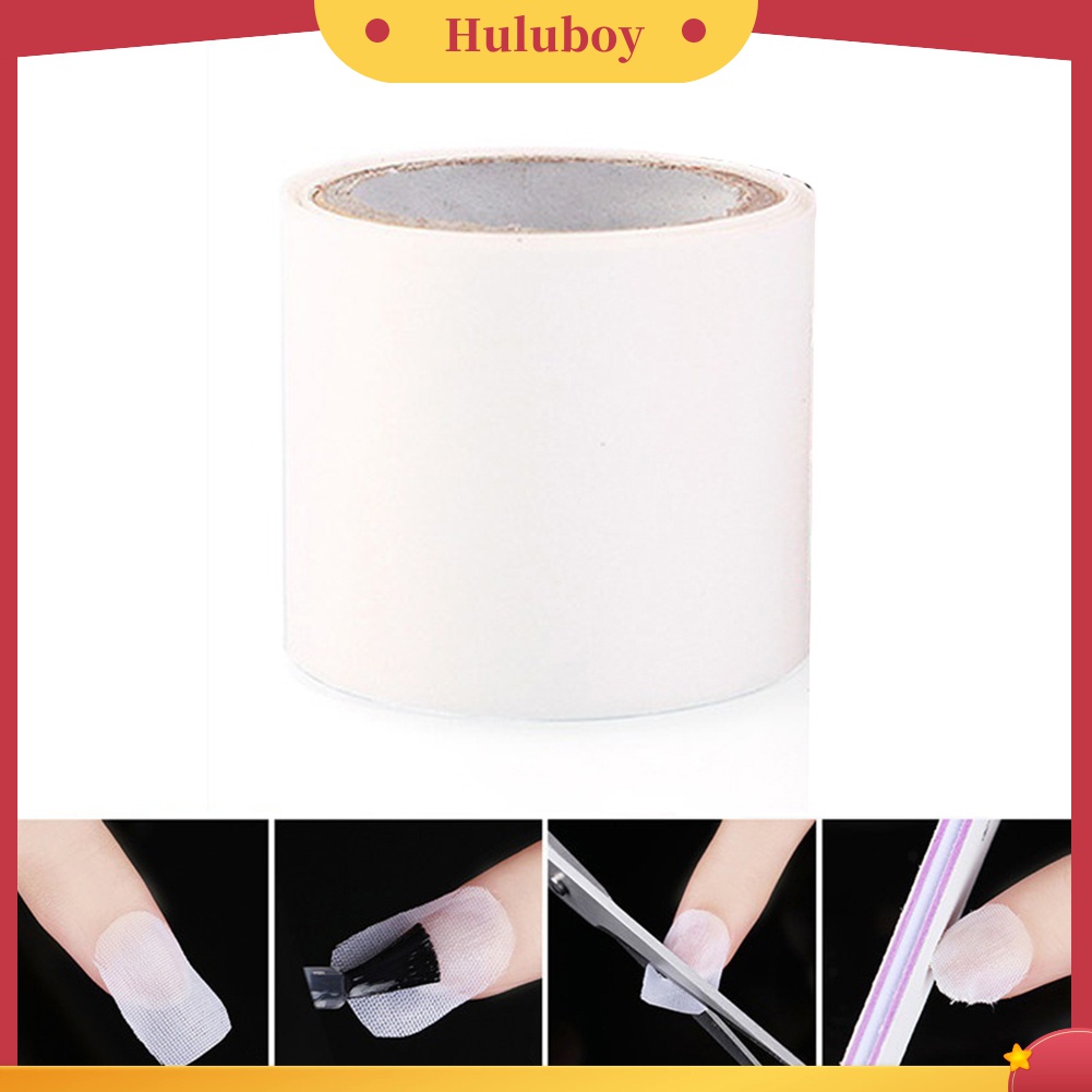 Huluboy Huluboy♡ Stiker Wrap Pelindung Kuku Palsu Akrilik UV Gel 100cm Untuk Manicure
