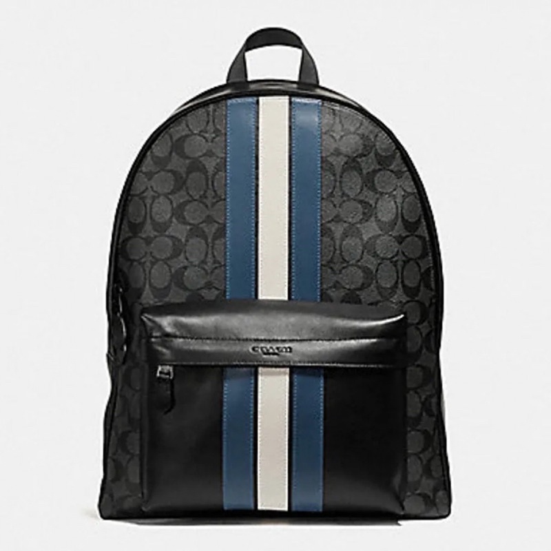 Coach Charles Backpack In Signature With Varsity Blue (26066)