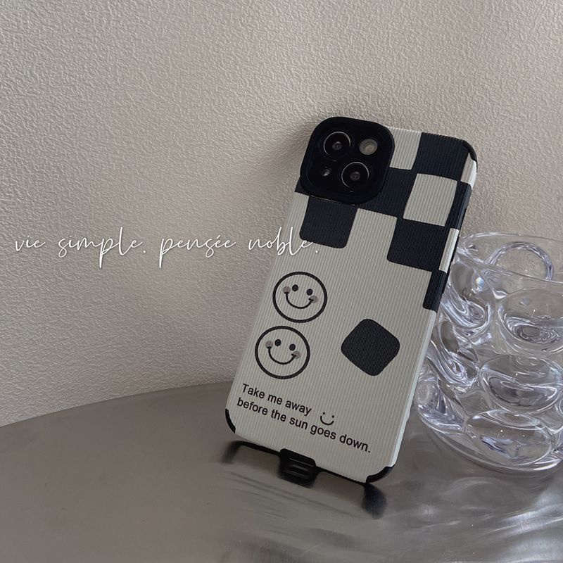 Soft Case Motif Garis Hitam Putih Untuk iPhone 7 8 Plus X XR SE 2020 XS Max 11 13 Pro Max