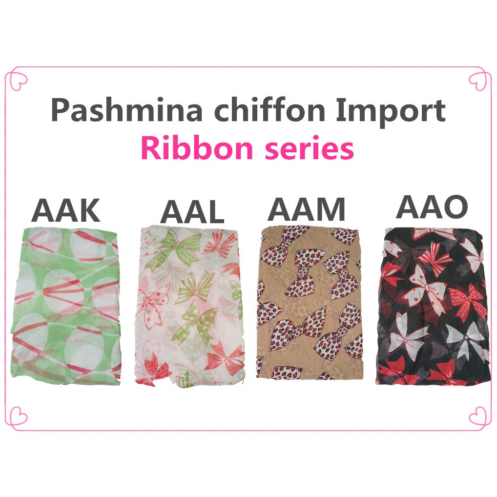 [LANJUTAN MOTIF] Pashmina chiffon Import New Series 70an Motif Kerudung Hijab Chiffon Mobasa MB