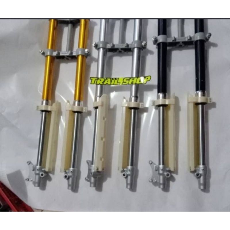 Shockbreaker depan usd yz 85 ChinaWarna hitam, Silver dan gold