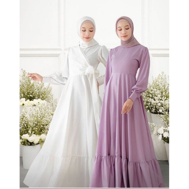 GAMIS WANITA/GAMIS WISUDA/FASHION WAMITA MUSLIM/GAUN KONDANGAN/GAUN FORMAL/GAUN KAWINAN/GAUN PERNIKAHAN/GAUN WEDDING DRESS