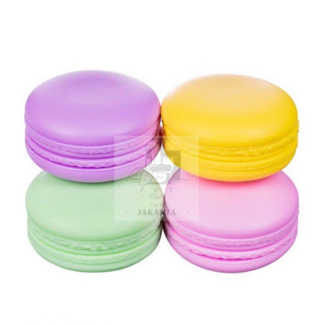 10gr Pot krem Macaron bahan plastik/jar lip balm/tempat aksesoris