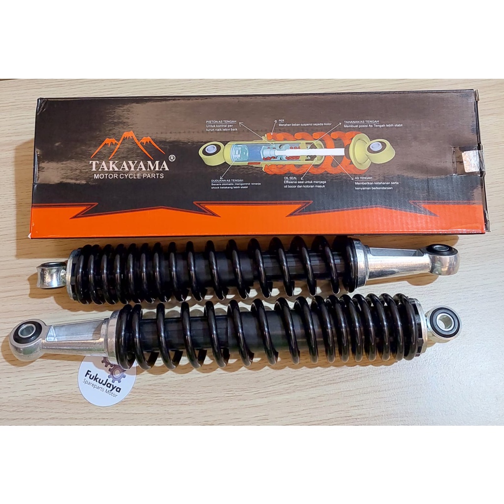 Takayama Shock Absorber Shockbreaker Sokbreker Belakang Honda Supra X-125 (KTM) - Grand (GN5) - Fuku
