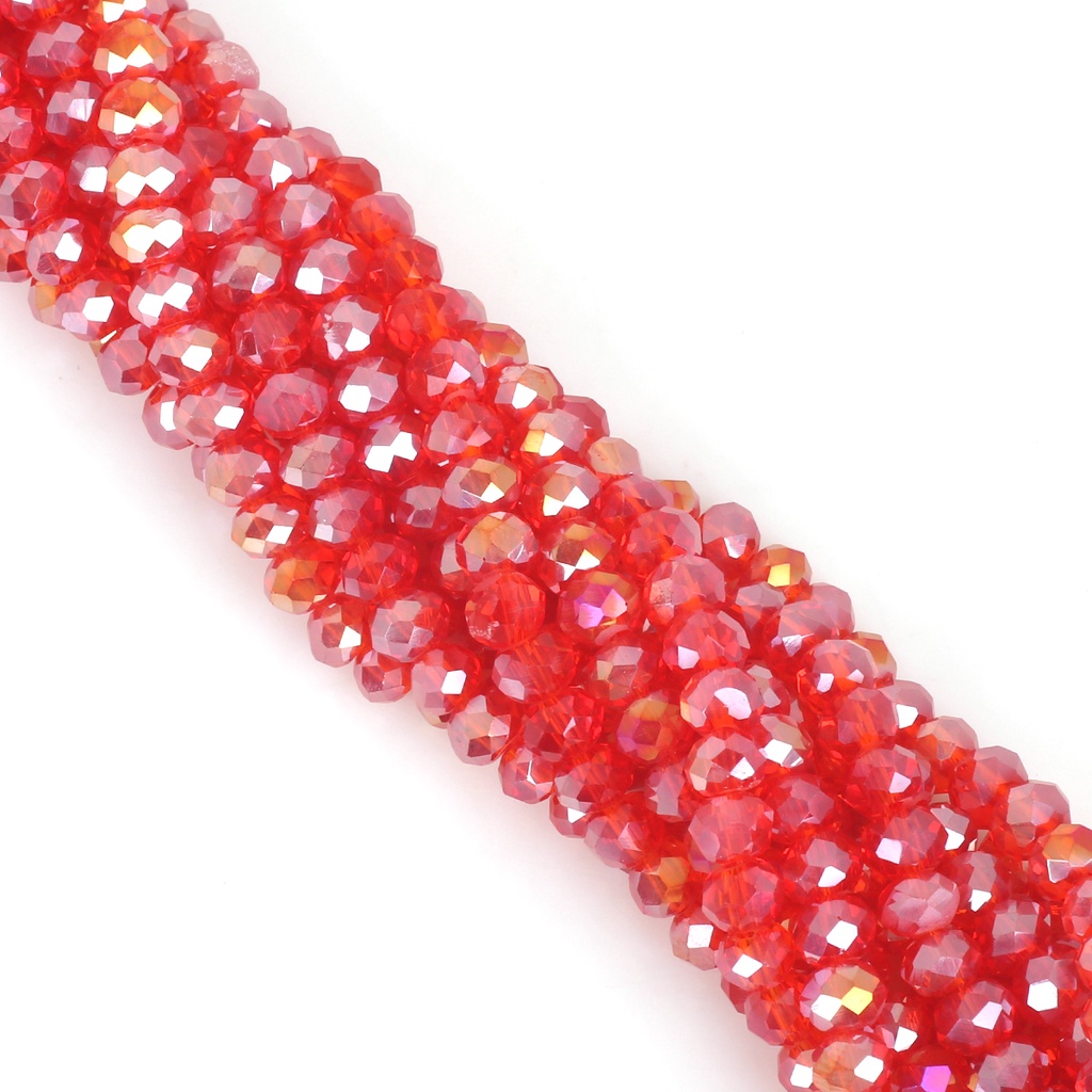 145pcs 4mm Multicolor Faceted Glass Beads Czech Crystal Beads for Jewelry Crafts Sewing Clothing Accessories