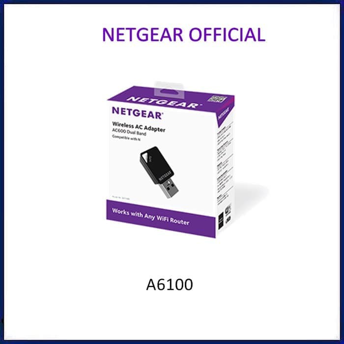 Netgear A6100 Wireless Adapter AC600 - Dongle USB Wifi Dual Band Wifi