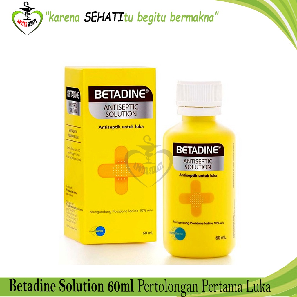 Betadine Cair Antiseptik Obat Luka Betadin Solution Obat Merah Semua Ukuran