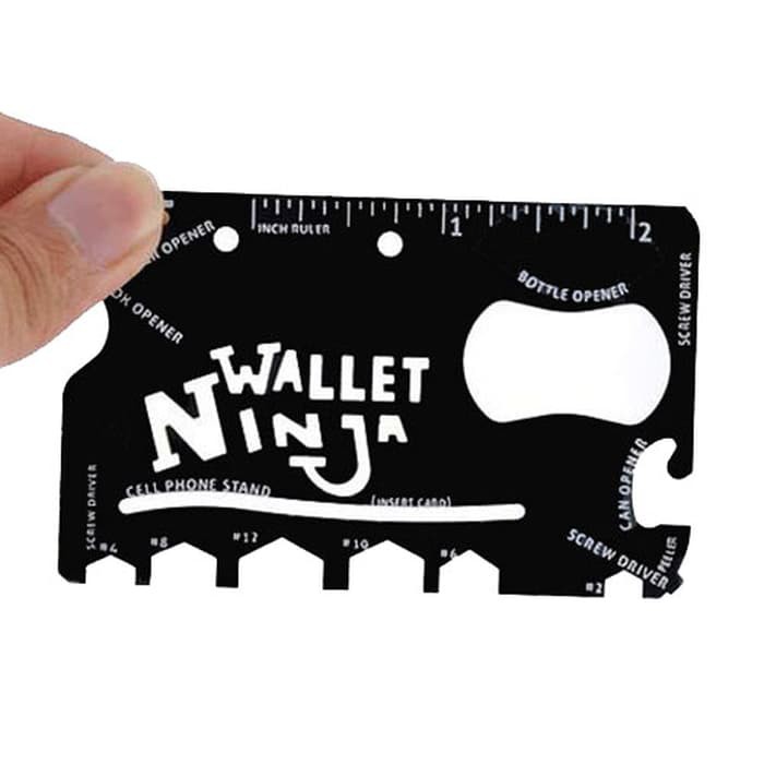 Wallet Ninja Kartu Pisau Multifungsi 18 in 1