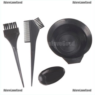 6Pcs Set Mangkuk Sisir  Cat  Warna Bahan Plastik untuk 