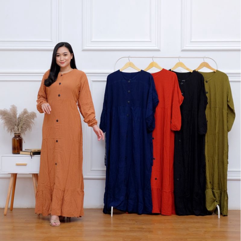 gamis andin/ gamis polos / gamis rayon