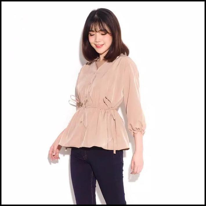 NEW PRODUK BAJU WANITA VIRANI TOP - COKLAT SUSU