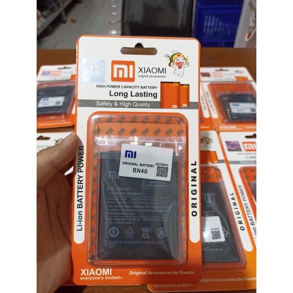 Baterai xiaomi Redmi 4 pro prime / BN 40 original Battery batrai batre