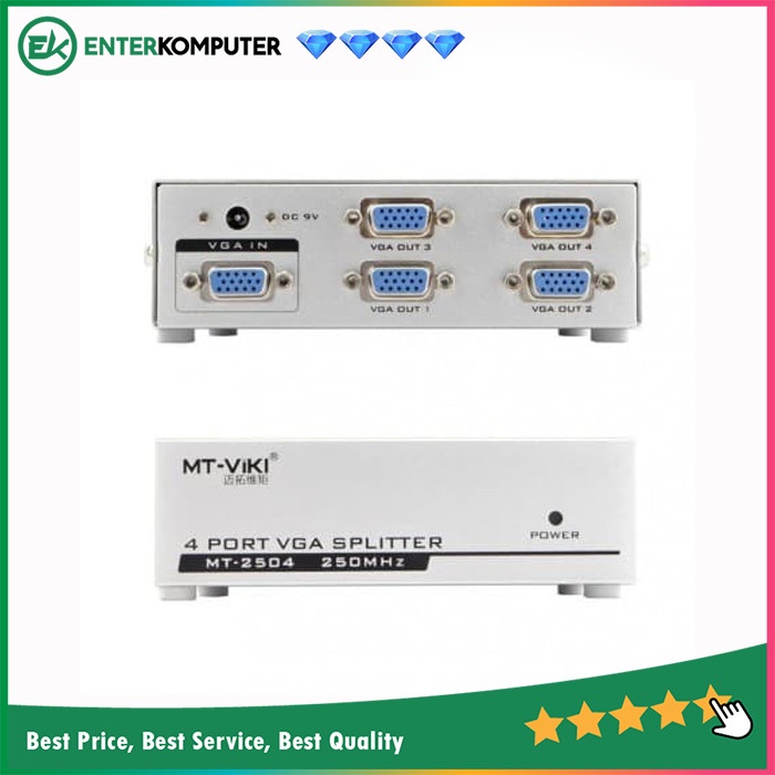 Accessories VGA Splitter 1-4 (250 Mhz) - Bafo