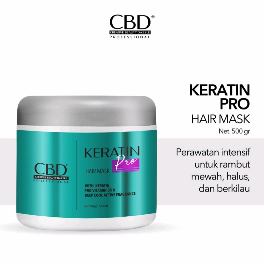 ★ BB ★ CBD Professional Keratin Pro Daily Use Hair Mask (Masker Rambut/Treatment) - 500gr - 250gr