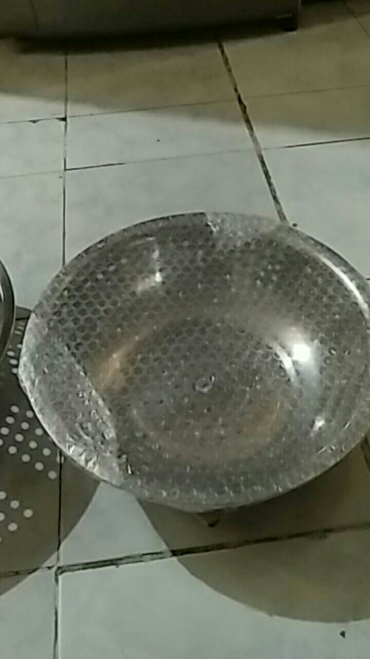 Waskom / Baskom Lubang Besar Stainless Steel Tebal 34 Cm