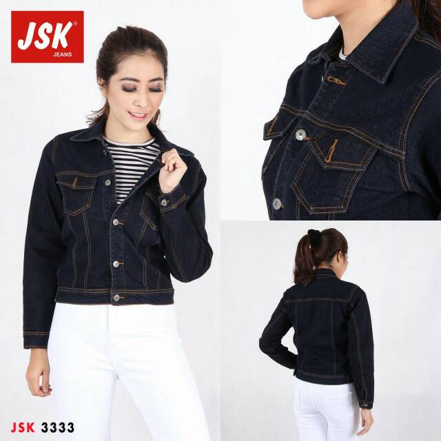 JAKET JEANS WANITA /JAKET JEANS FASHION JSK 3333