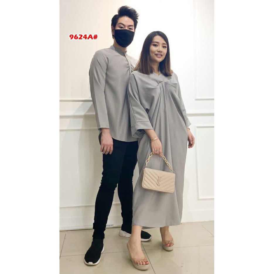 9624A#Couple set kaftan fashion muslim terbaru