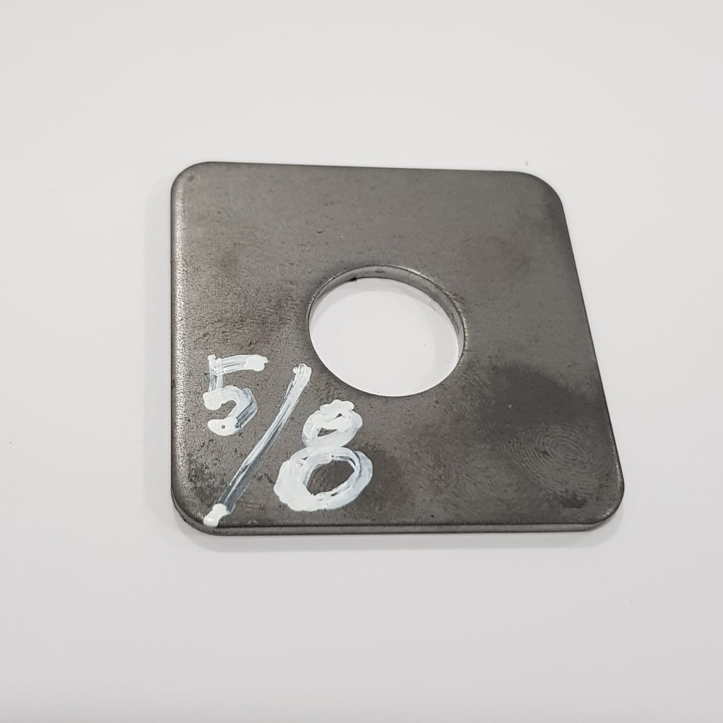 Ring plat kotak 5/8" inch / washer / ring plat segi empat / ring petak / Ring plat besi kotak hitam 