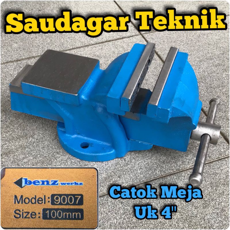 Ragum Catok Meja Besi 4Inch 4&quot; Swivel Vice Table Benz 4 Inch