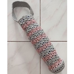 Tas botol rajut termos SHUMA rajutan handmade 750 ml