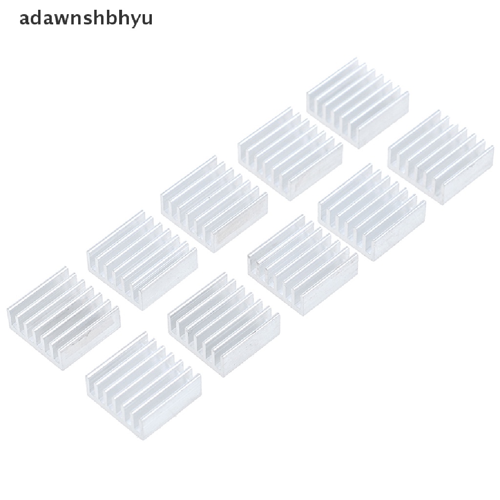 Adawnshbhyu 10pcs 14*14*6mm Aluminium heatsink Elektronik chip radiator cooler