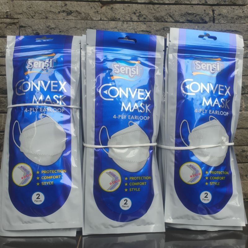 MASKER SENSI CONVEX 4PLY/ISI 2/ECERAN/SATUAN