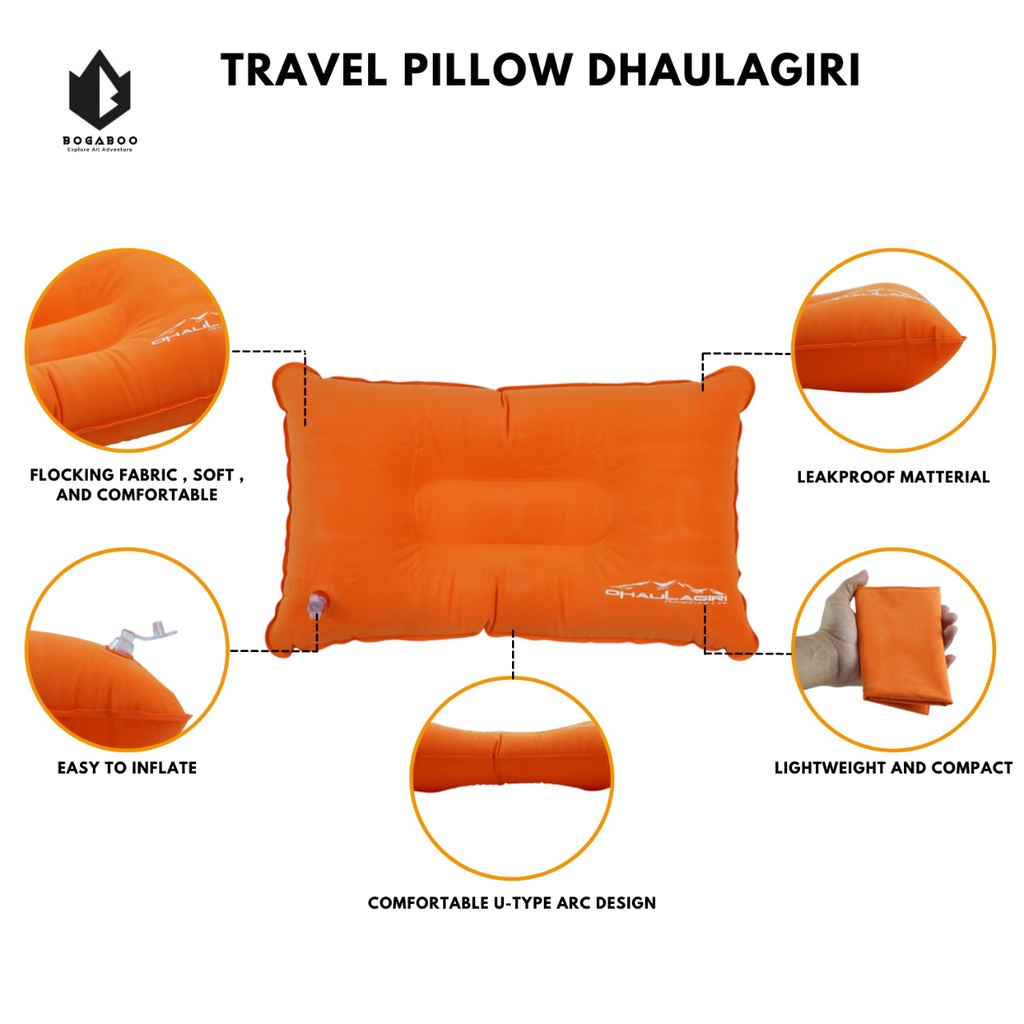 Bisa COD Bantal Tiup Dhaulagiri - Bantal Angin - Bantal Camping