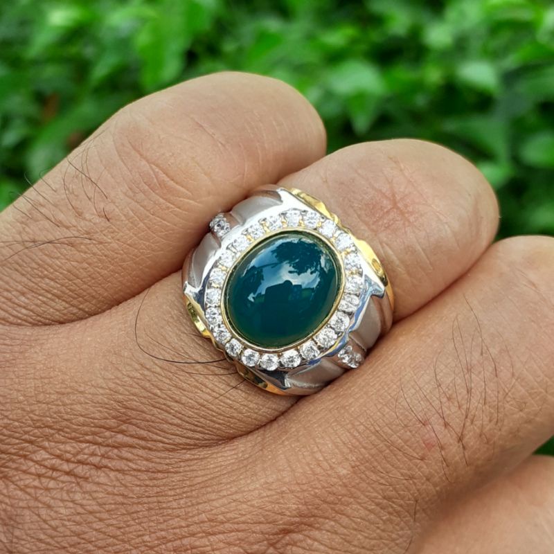 Cincin Batu Bacan Asli 100% Natural