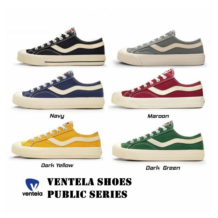  SEPATU  SNEAKERS  VENTELA PUBLIC LOW NATURAL ORIGINAL LOKAL  