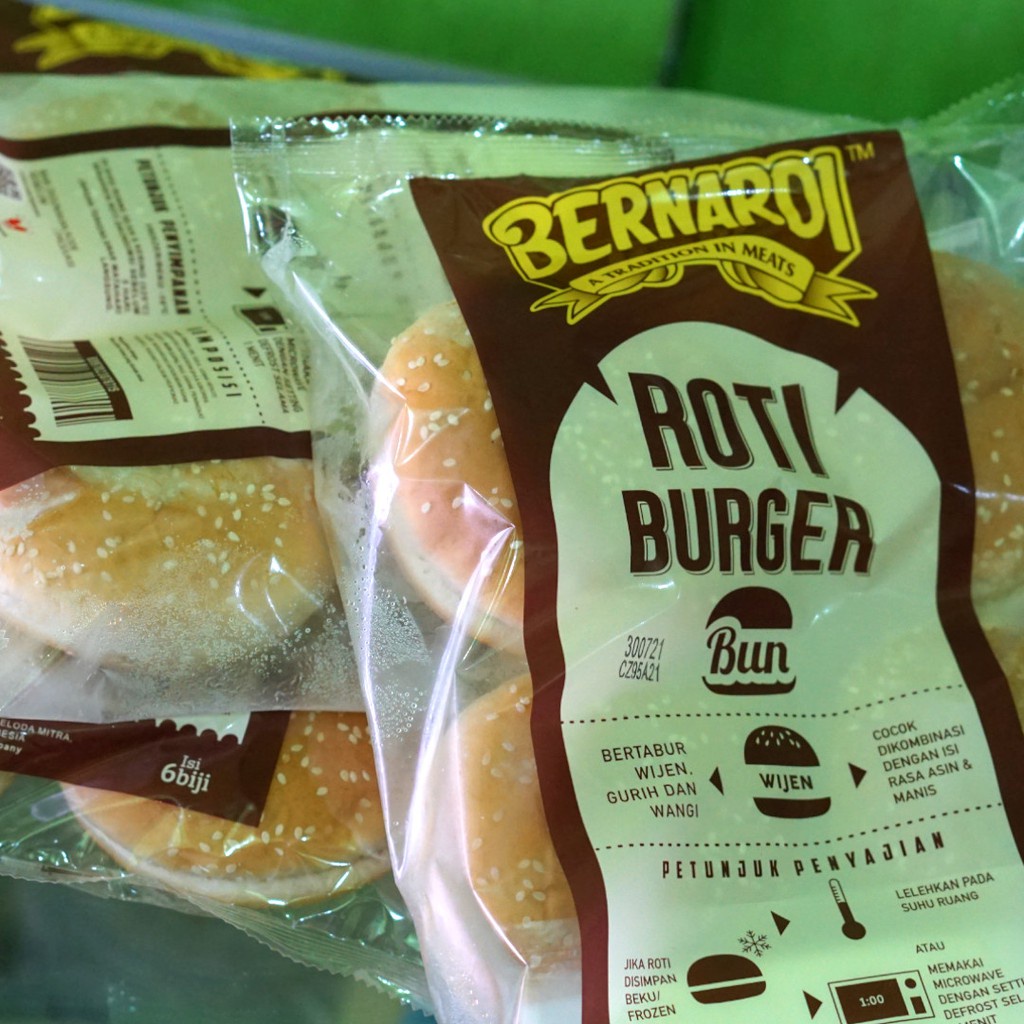 Roti Burger Bernardi Wijen Besar Isi 6 Pcs