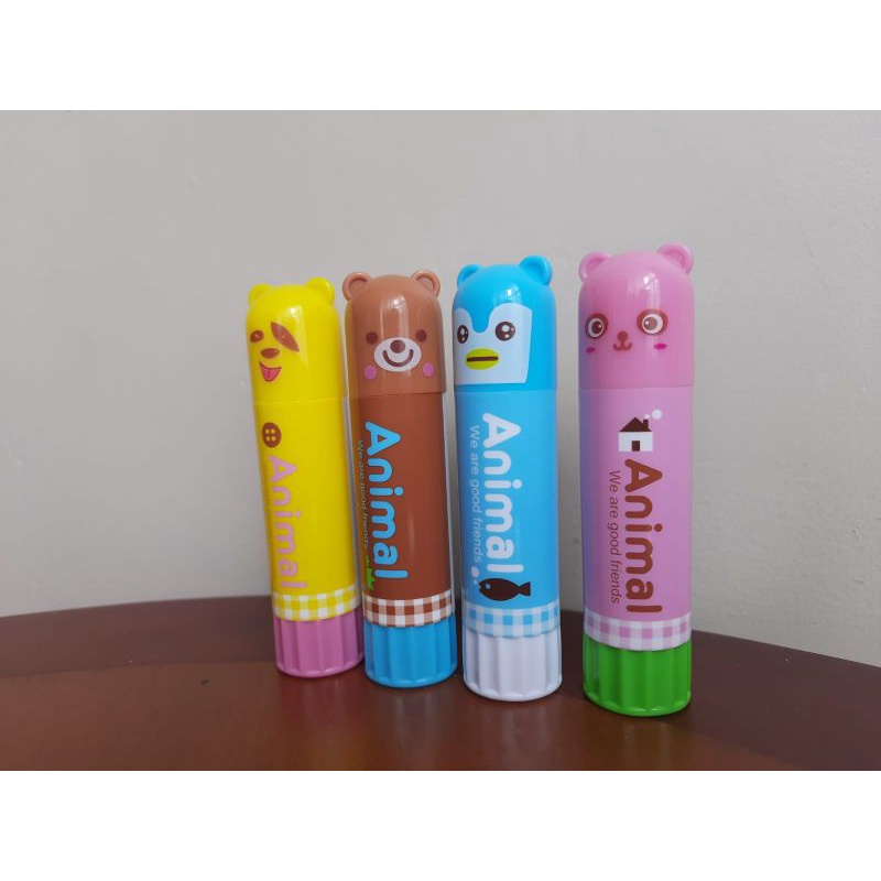

lem stick lem kertas lucu animal series lem stik perekat kertas