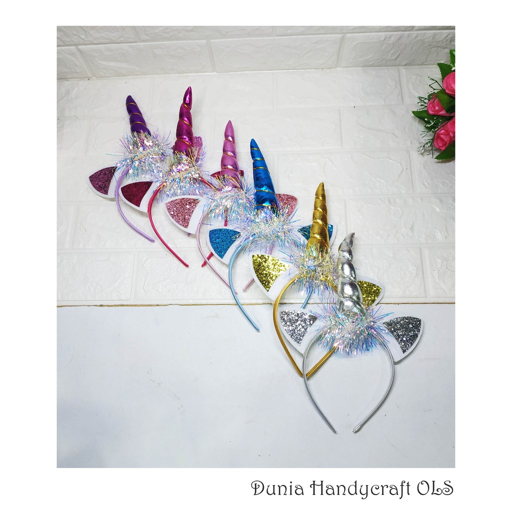 RUMBAI UNICORN Bando Unicorn Cantik Warna-warni Murah