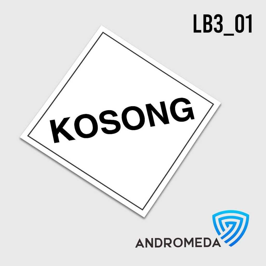 

Safety Stiker Poster Label Limbah B3 : Hazmat Kosong