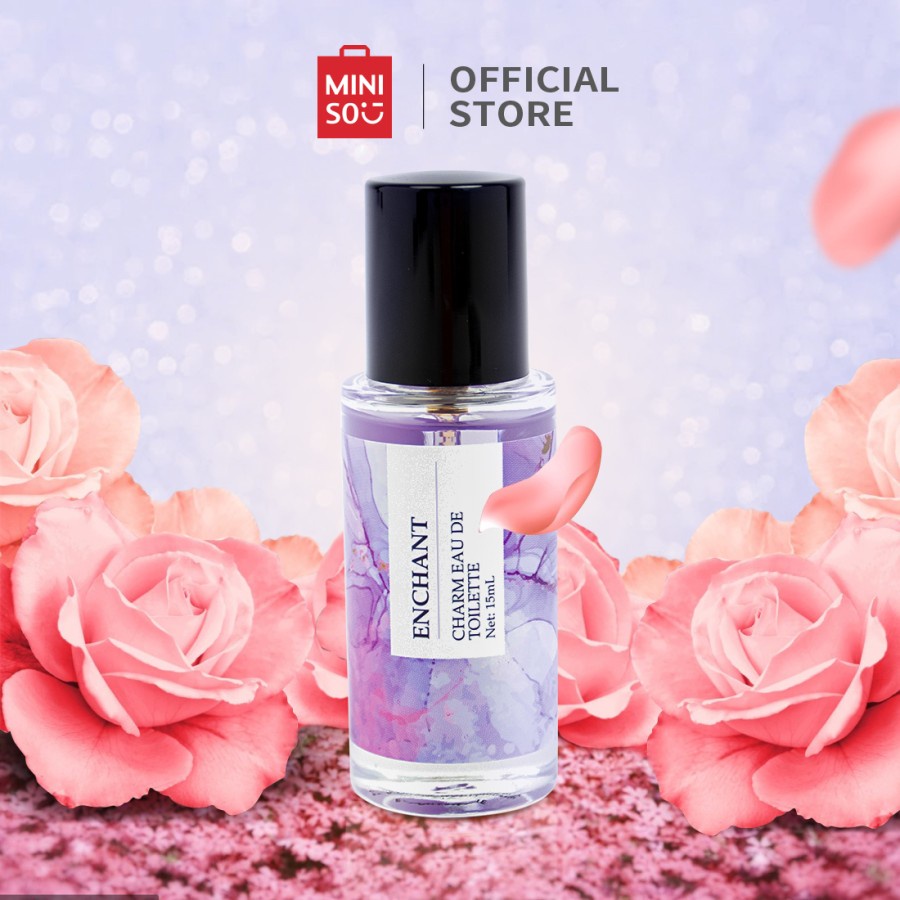 Miniso Parfum Wanita CHARM EAU DE TOILETTE 15mL Minyak Wangi Cewek - Passion