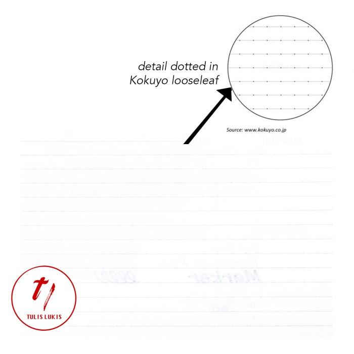 

Binder | Kokuyo Loose Leaf B5 Dotted 7Mm Ruled - Sarasara Paper - 100 Lembar Kualitas Terbaik