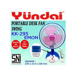 Kipas Angin Meja Karakter KK 295 Portable Desk Fan Yundai KK 295