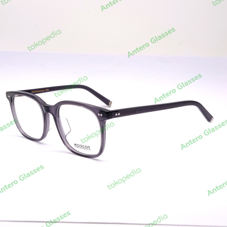 frame kacamata pria wanita moscot travis grade original smoke grey