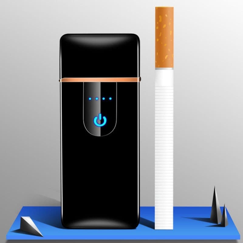 Korek Api Elektrik USB / Fingerprint Korek Touch Sensor LED Screen / korek api sensor jari