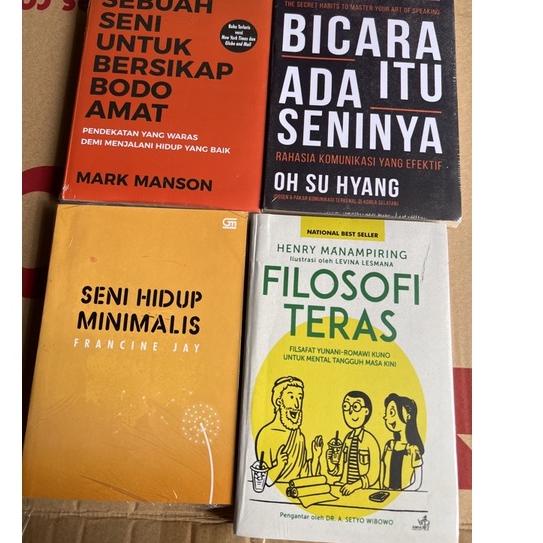 

(LANGSUNG ORDER) PAKET 4 BUKU BICARA ITU ADA SENINYA, SENI MINIMALIS, BODO AMAT, FILOSOFI TERAS