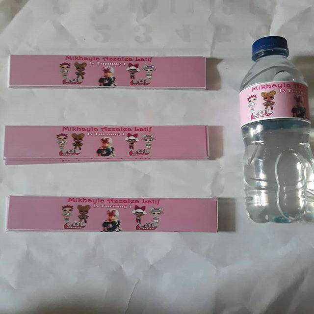 Label water/air mineral  LOL