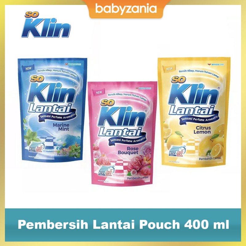 Jual So Klin Pembersih Lantai Pouch Ml Shopee Indonesia